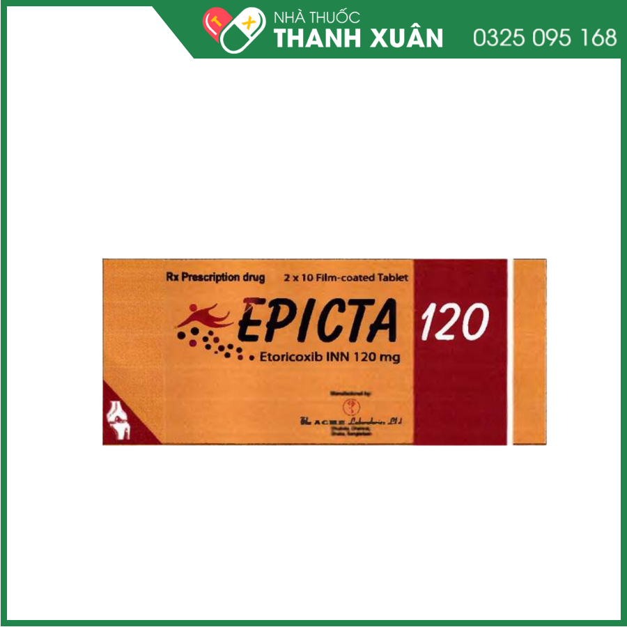 Epicta 120 điều trị viêm khớp dạng thấp, viêm cột sống cứng khớp